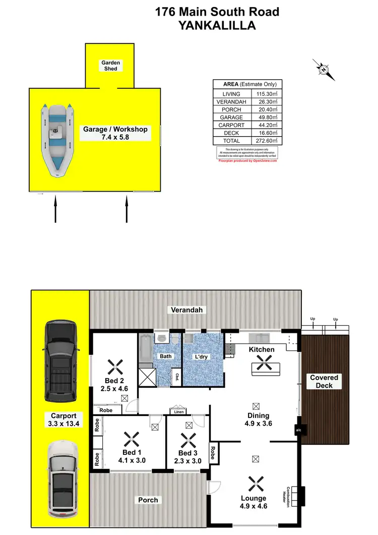 Floorplan of Homely house listing, 176 Main South Road, Yankalilla SA 5203
