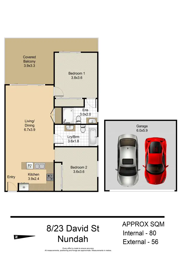Floorplan of Homely unit listing, 8/23 David Street, Nundah QLD 4012