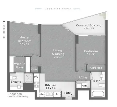 Floorplan of Homely apartment listing, 1253/56 Scarborough Street, Southport QLD 4215