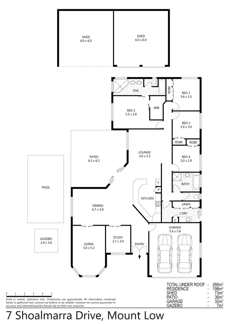 Floorplan of Homely house listing, 7 Shoalmarra Drive, Mount Low QLD 4818