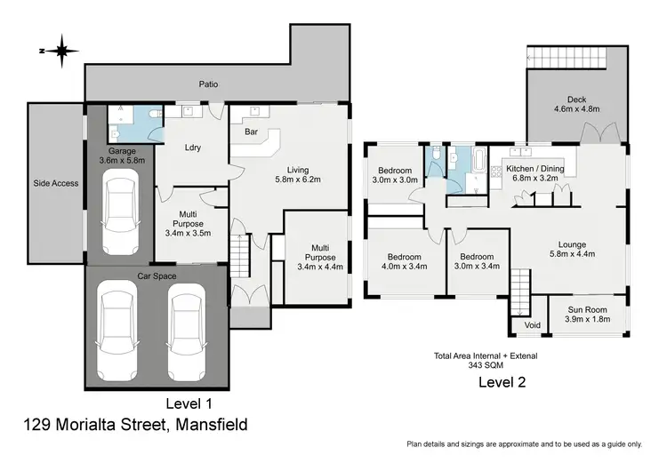 Floorplan of Homely house listing, 129 Morialta Street, Mansfield QLD 4122