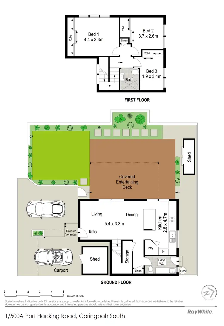 Floorplan of Homely townhouse listing, 1/500A Port Hacking Road, Caringbah South NSW 2229