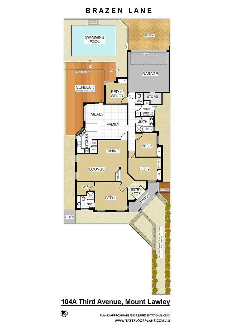 Floorplan of Homely house listing, 104A Third Avenue, Mount Lawley WA 6050
