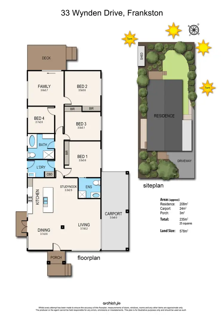 Floorplan of Homely house listing, 33 Wynden Drive, Frankston VIC 3199