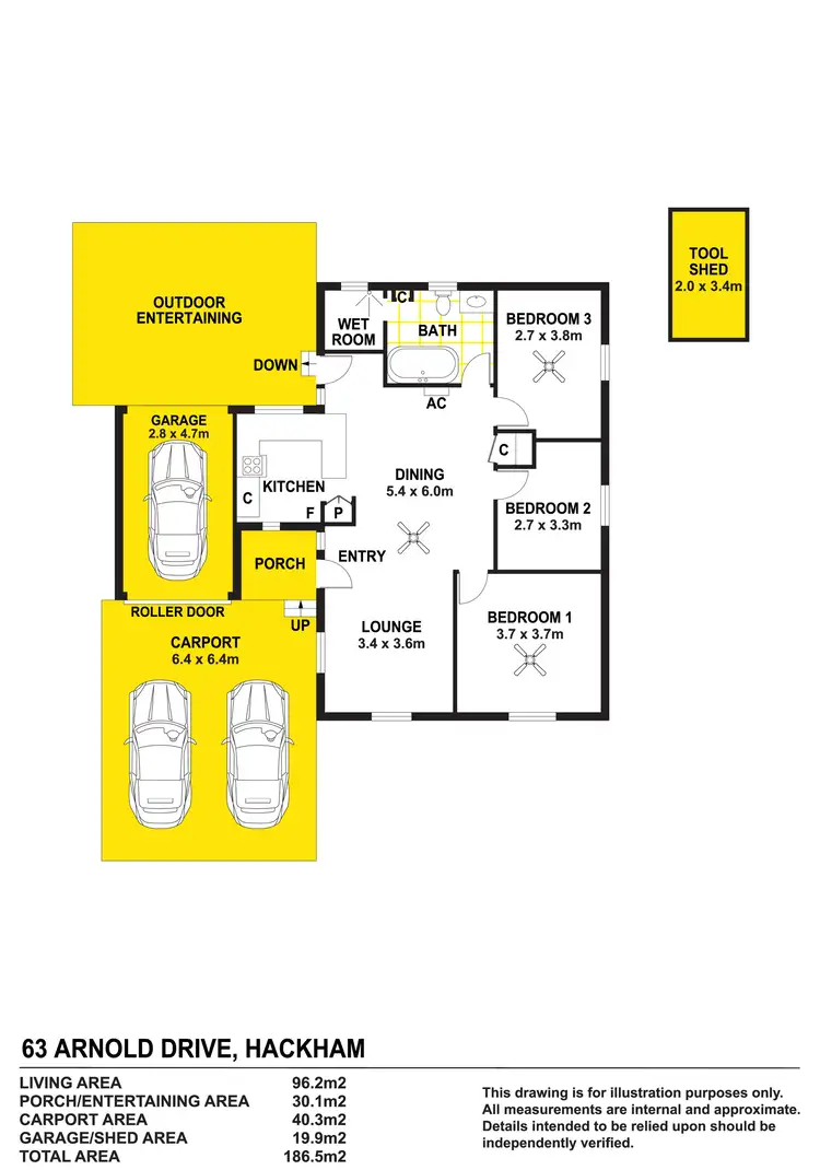 Floorplan of Homely house listing, 63 Arnold Drive, Hackham SA 5163