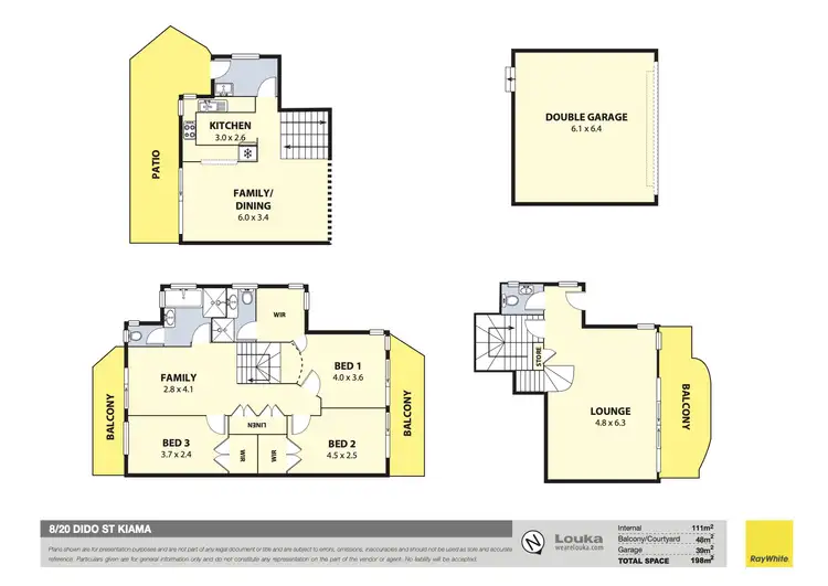 Floorplan of Homely townhouse listing, 8/20 Dido Street, Kiama NSW 2533