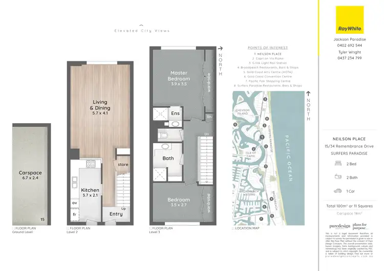Floorplan of Homely unit listing, 15/34 Remembrance Drive, Surfers Paradise QLD 4217