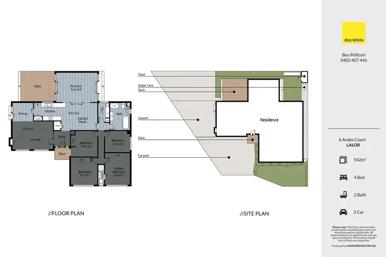 Floorplan of Homely house listing, 6 Andes Court, Lalor VIC 3075