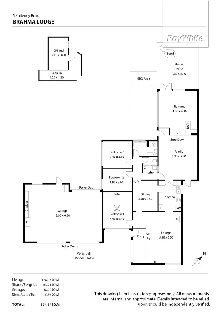 Floorplan of Homely house listing, 5 Pulteney Road, Brahma Lodge SA 5109