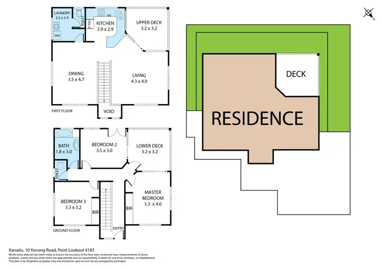 Floorplan of Homely house listing, 10B Yarrong Road, Point Lookout QLD 4183