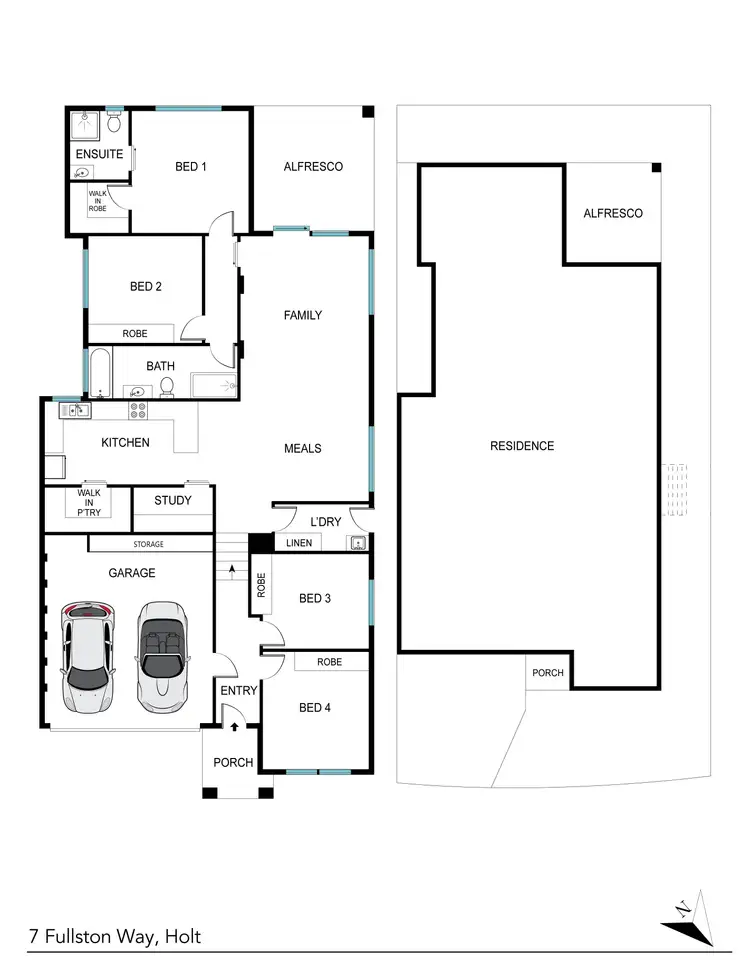 Floorplan of Homely house listing, 7 Fullston Way, Holt ACT 2615