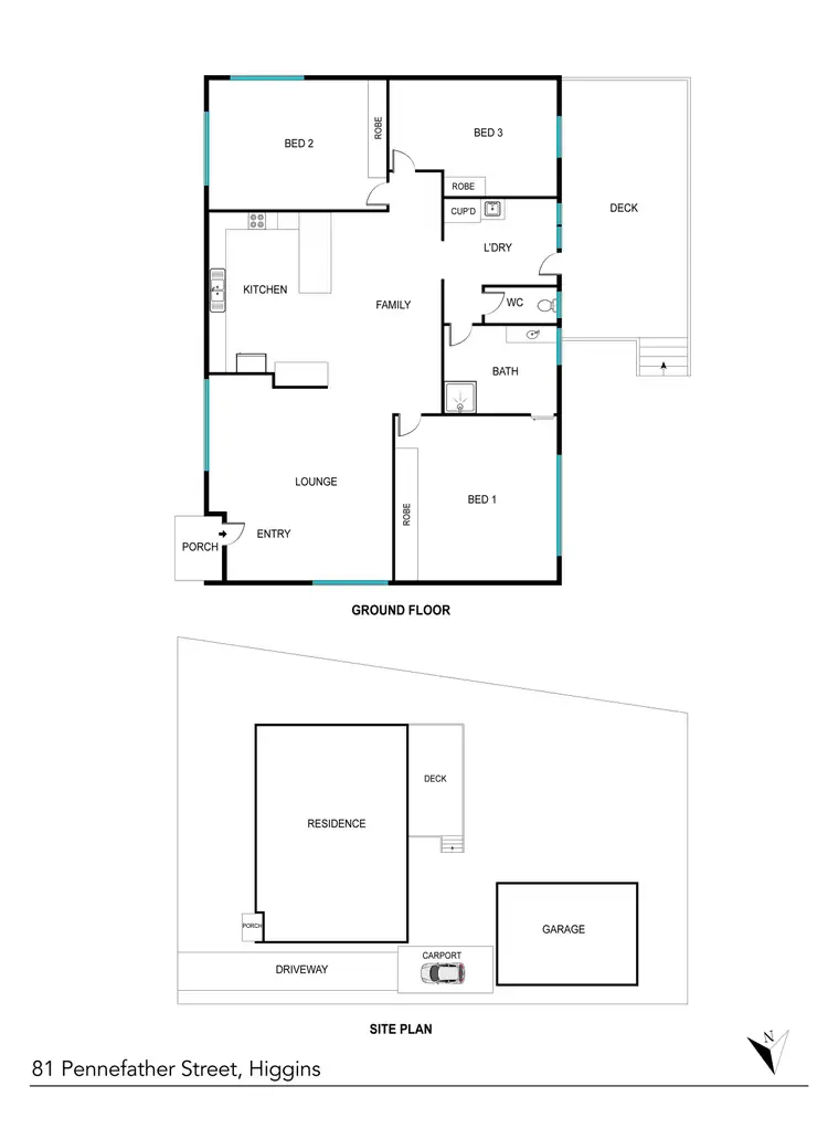 Floorplan of Homely house listing, 81 Pennefather Street, Higgins ACT 2615