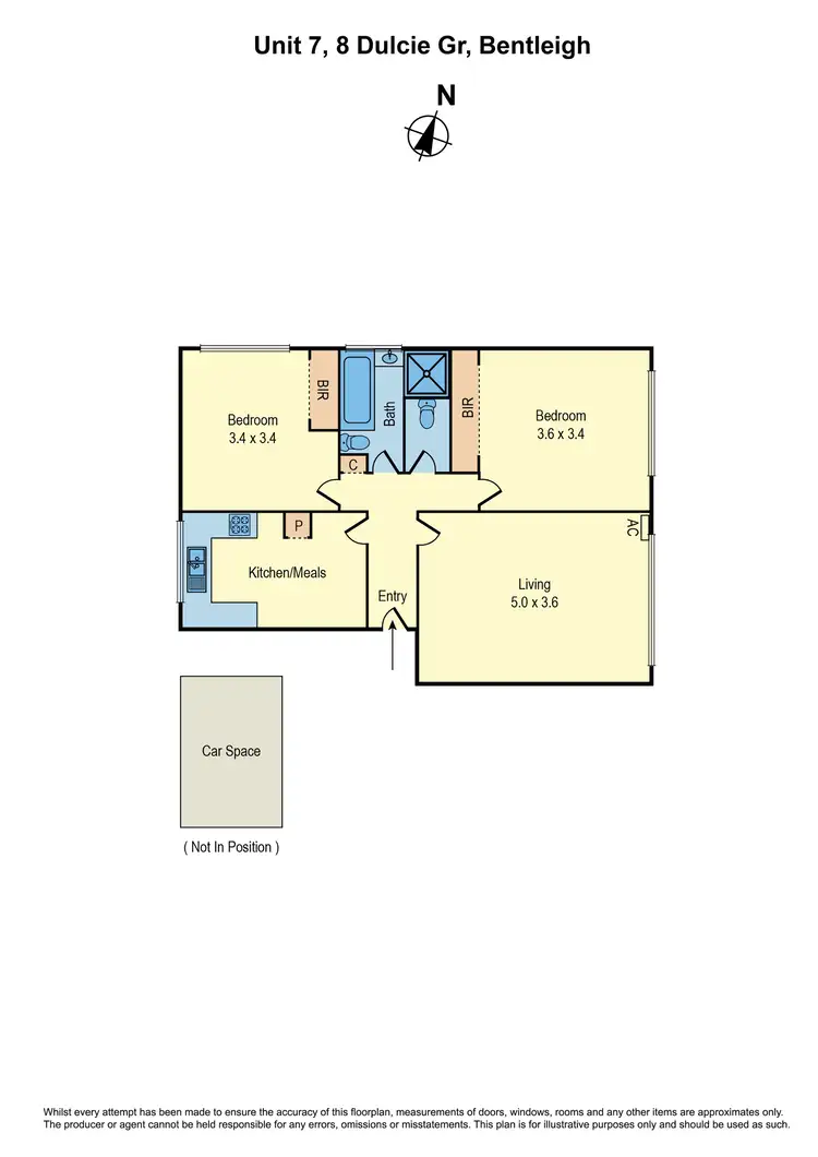 Floorplan of Homely apartment listing, 7/8 Dulcie Grove, Bentleigh VIC 3204