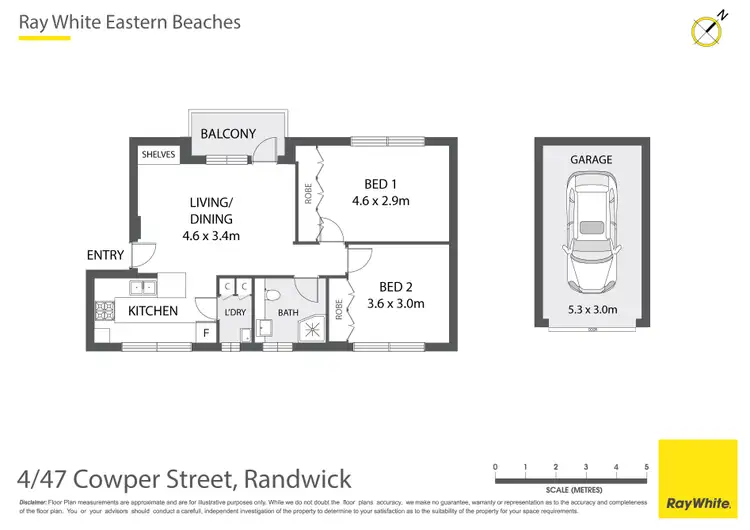 Floorplan of Homely apartment listing, 4/47 Cowper Street, Randwick NSW 2031