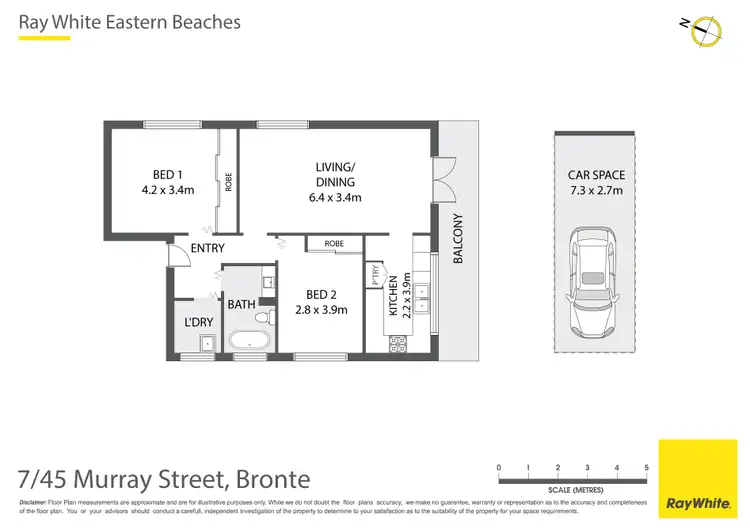 Floorplan of Homely apartment listing, 7/45 Murray Street, Bronte NSW 2024