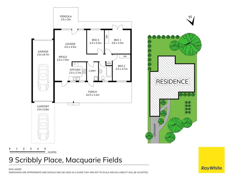 Floorplan of Homely house listing, 9 Scribbly Place, Macquarie Fields NSW 2564