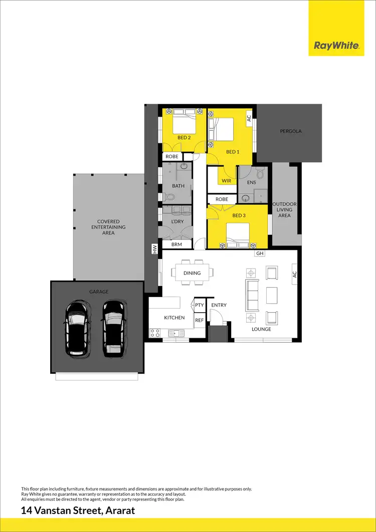 Floorplan of Homely house listing, 14 Vanstan Street, Ararat VIC 3377