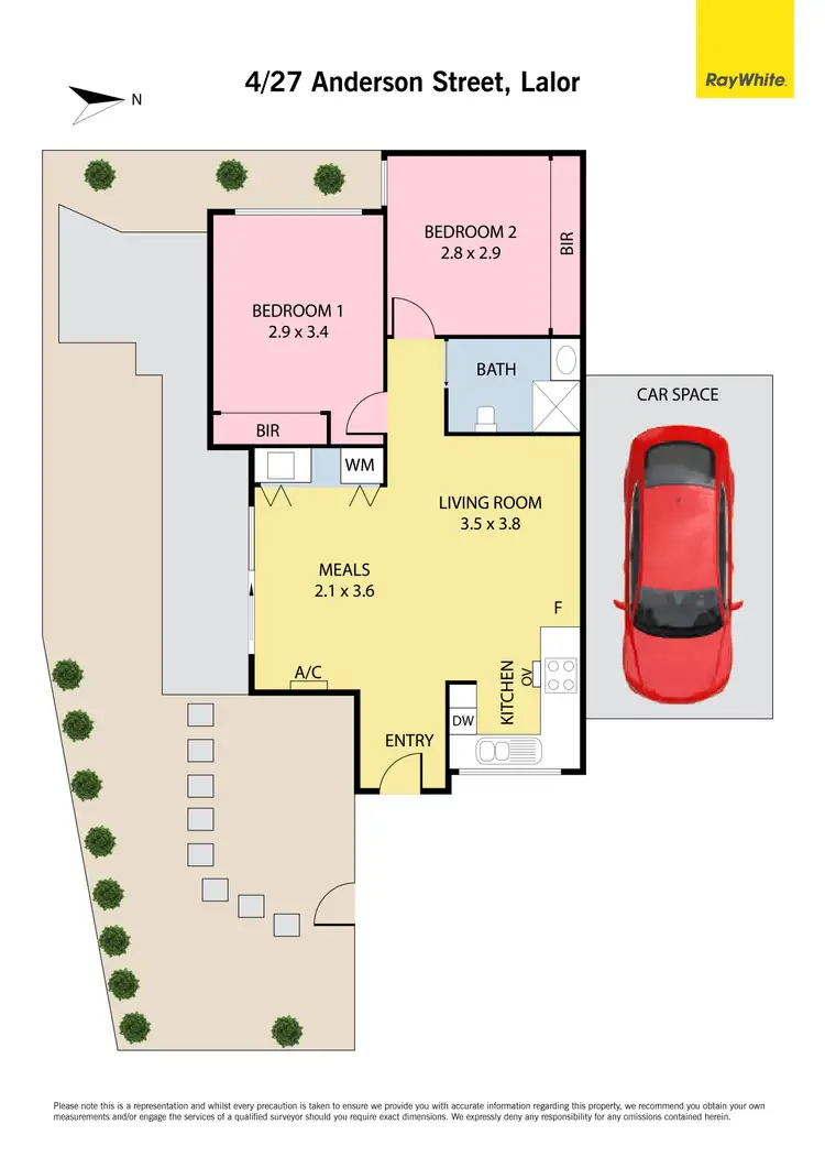 Floorplan of Homely unit listing, 4/27 Anderson Street, Lalor VIC 3075