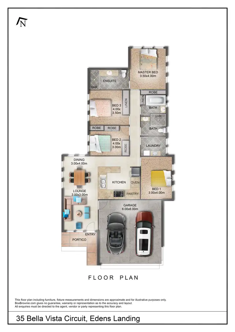 Floorplan of Homely house listing, 35 Bella Vista Circuit, Edens Landing QLD 4207