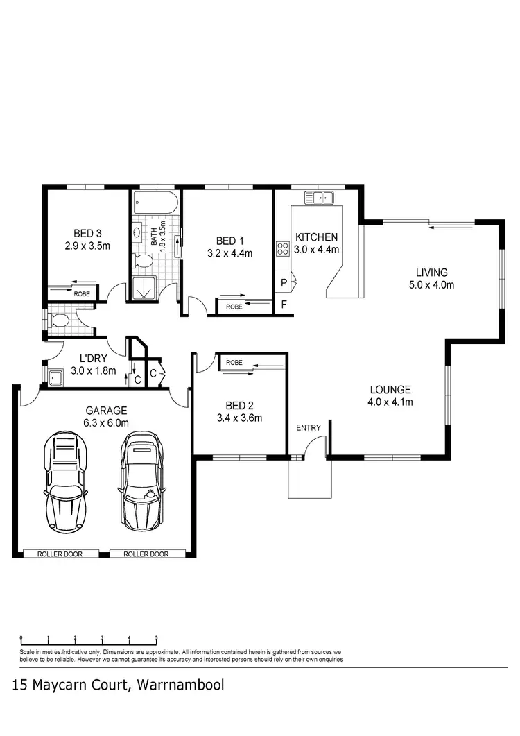 Floorplan of Homely house listing, 15 Maycarn Court, Warrnambool VIC 3280