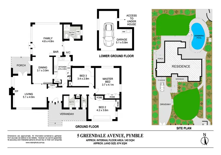 Floorplan of Homely house listing, 5 Greendale Avenue, Pymble NSW 2073