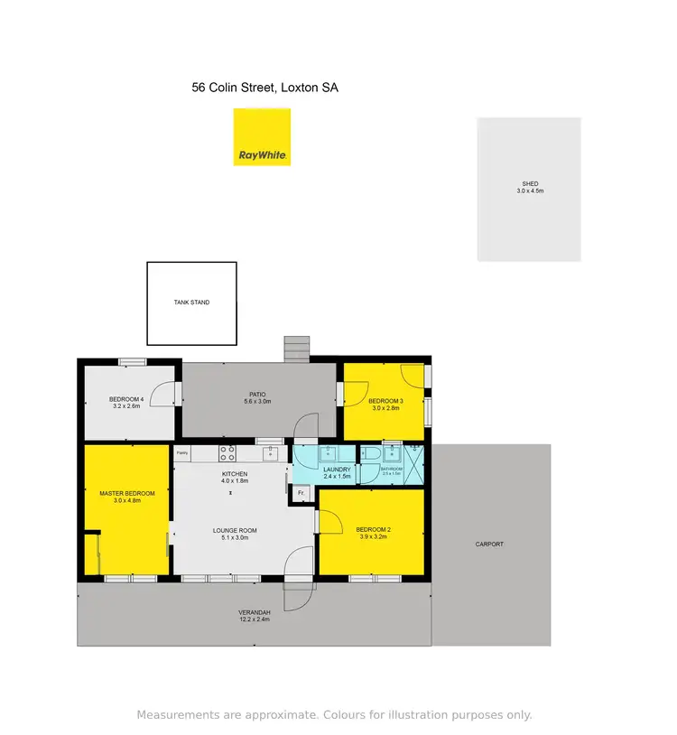 Floorplan of Homely house listing, 56 Colin Street, Loxton SA 5333