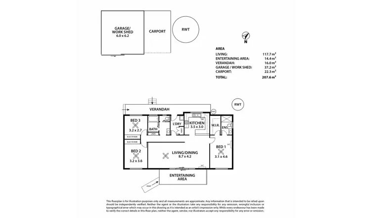 Floorplan of Homely house listing, 53 Crawford Crescent, Mannum SA 5238