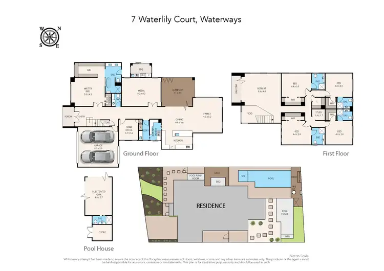 Floorplan of Homely house listing, 7 Waterlily Court, Waterways VIC 3195