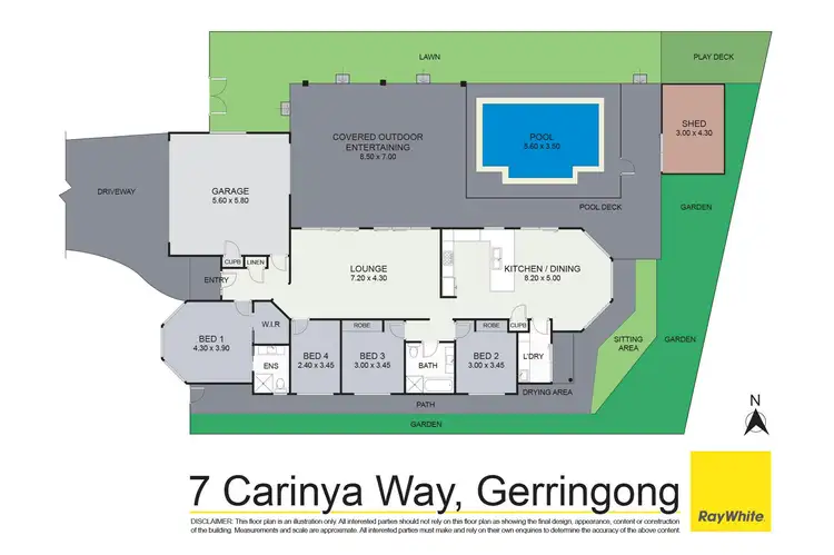 Floorplan of Homely house listing, 7 Carinya Way, Gerringong NSW 2534