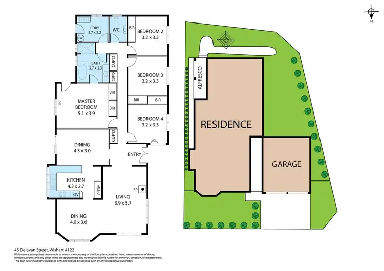 Floorplan of Homely house listing, 45 Delavan Street, Wishart QLD 4122