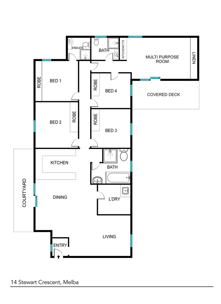 Floorplan of Homely house listing, 14 Stewart Crescent, Melba ACT 2615
