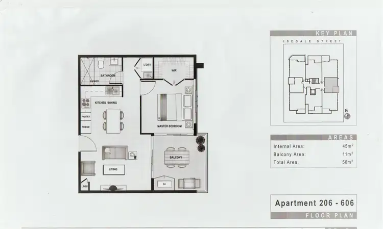 Floorplan of Homely unit listing, 206/17-19 Isedale Street, Wooloowin QLD 4030