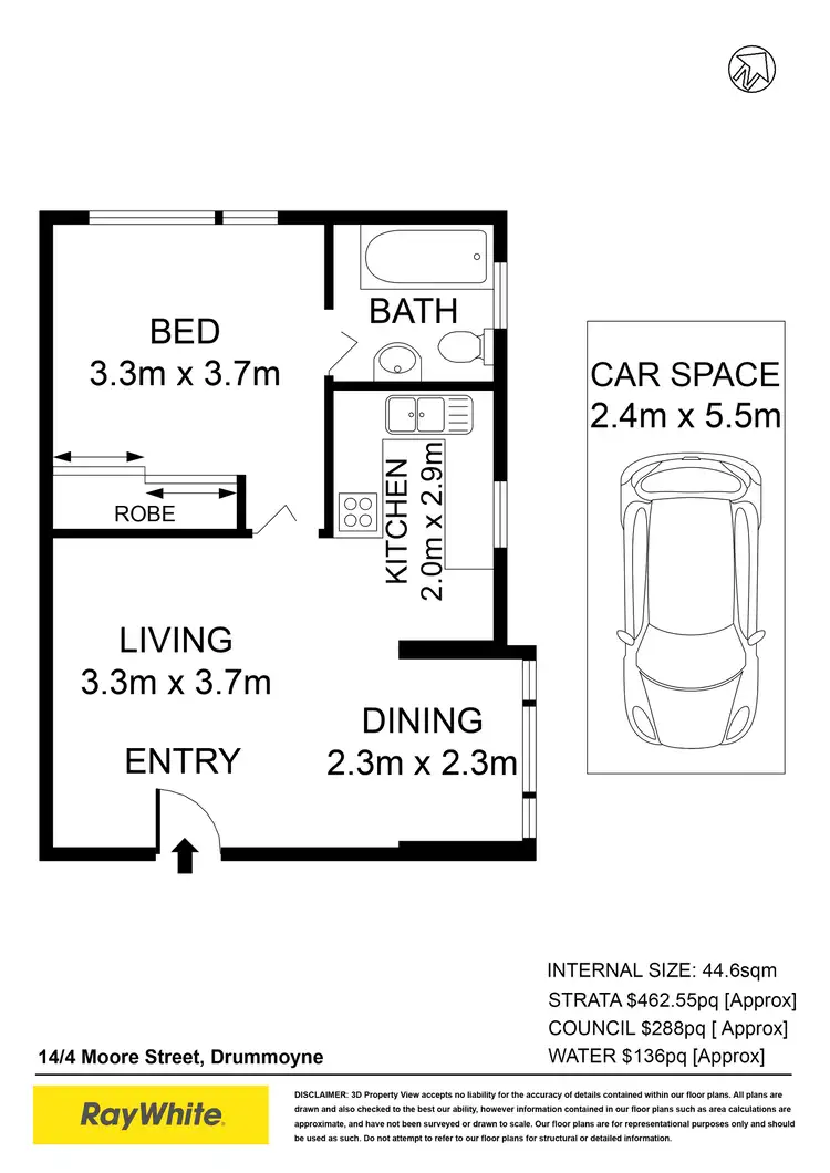 Floorplan of Homely apartment listing, 14/4 Moore Street, Drummoyne NSW 2047