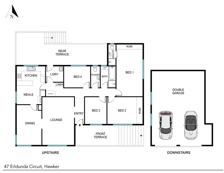 Floorplan of Homely house listing, 47 Erldunda Circuit, Hawker ACT 2614