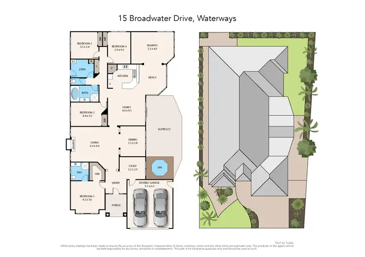 Floorplan of Homely house listing, 15 Broadwater Drive, Waterways VIC 3195