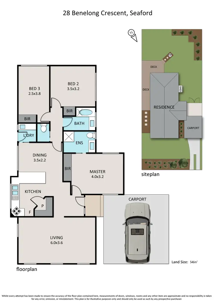 Floorplan of Homely house listing, 28 Benelong Crescent, Seaford VIC 3198