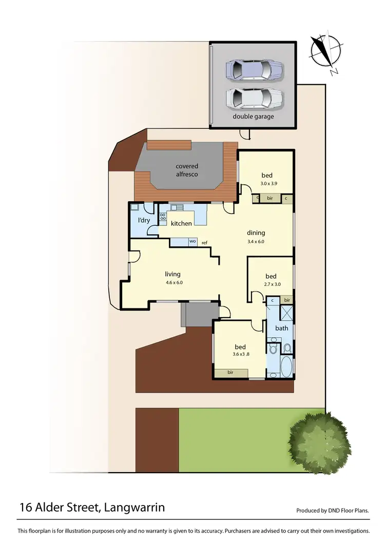 Floorplan of Homely house listing, 1/16 Alder Street, Langwarrin VIC 3910