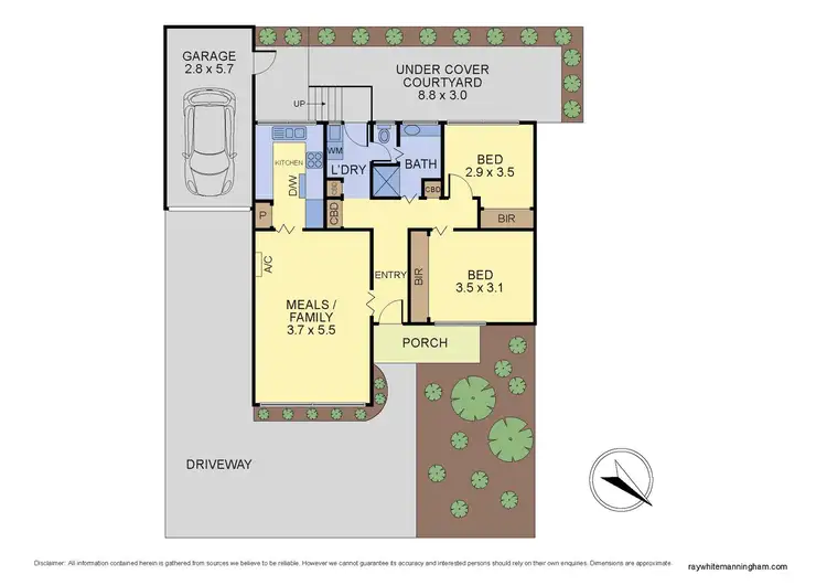 Floorplan of Homely unit listing, 2/6 Kennedy Avenue, Ringwood VIC 3134