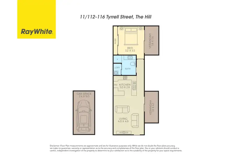 Floorplan of Homely other listing, 11/112-116 Tyrrell Street, The Hill NSW 2300