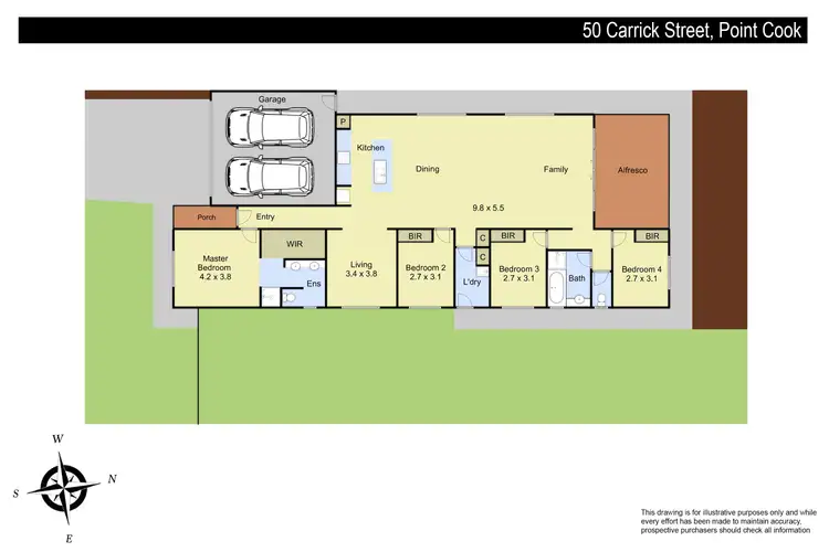 Floorplan of Homely house listing, 50 Carrick Street, Point Cook VIC 3030