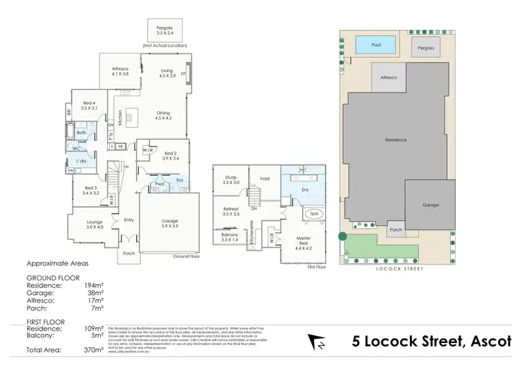 Floorplan of Homely house listing, 5 Locock Street, Ascot WA 6104
