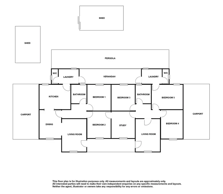 Floorplan of Homely house listing, 5-7 Curnow Street, Whyalla Stuart SA 5608
