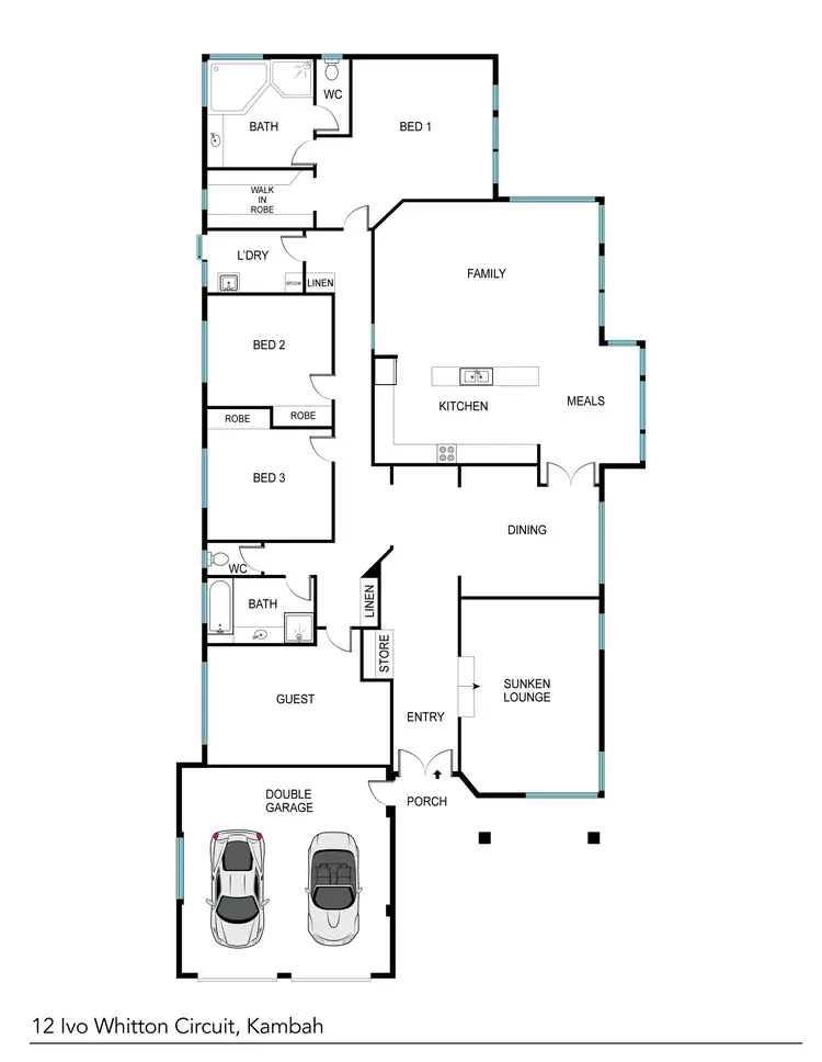 Floorplan of Homely house listing, 12 Ivo Whitton Circuit, Kambah ACT 2902
