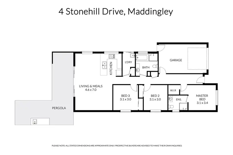 Floorplan of Homely house listing, 4 Stonehill Drive, Maddingley VIC 3340