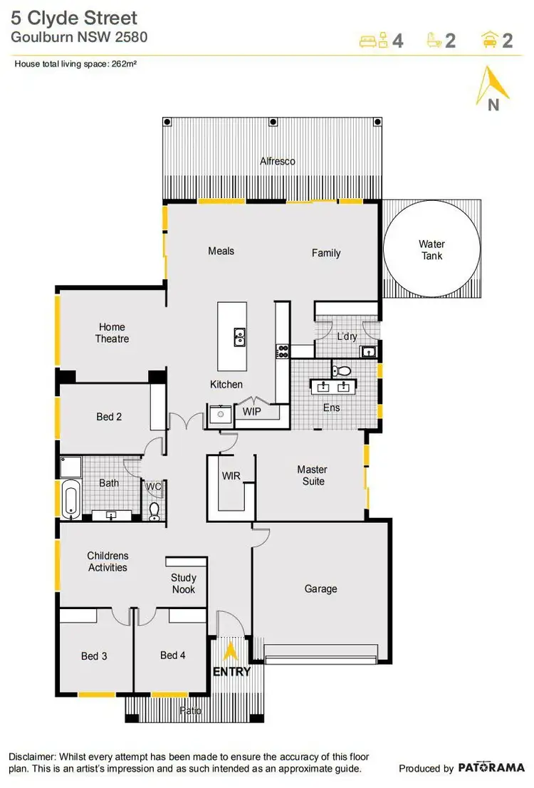 Floorplan of Homely house listing, 5 Clyde Street, Goulburn NSW 2580