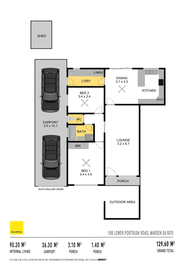 Floorplan of Homely house listing, 1/56 Lower Portrush Road, Marden SA 5070