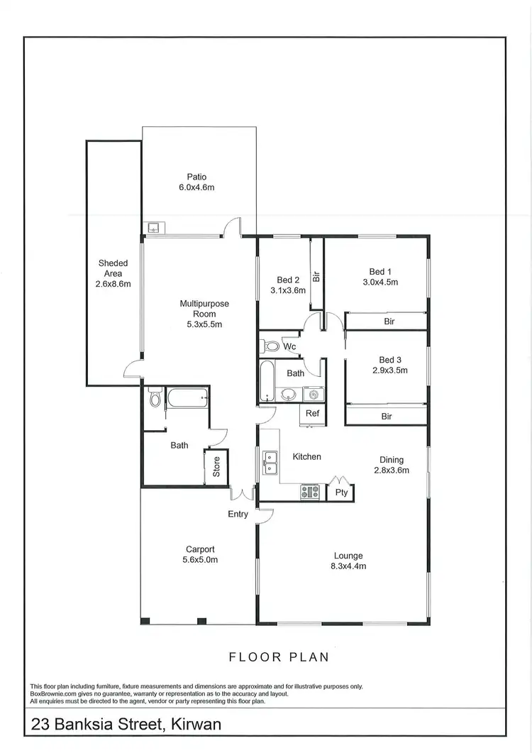 Floorplan of Homely house listing, 23 Banksia Street, Kirwan QLD 4817
