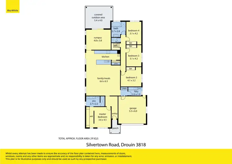 Floorplan of Homely house listing, 3 Silvertown Road, Drouin VIC 3818