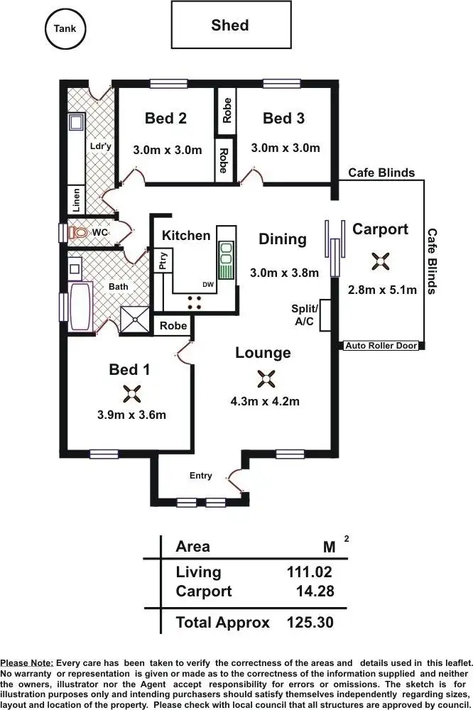 Floorplan of Homely house listing, 2/4 Fiebig Court, Lyndoch SA 5351