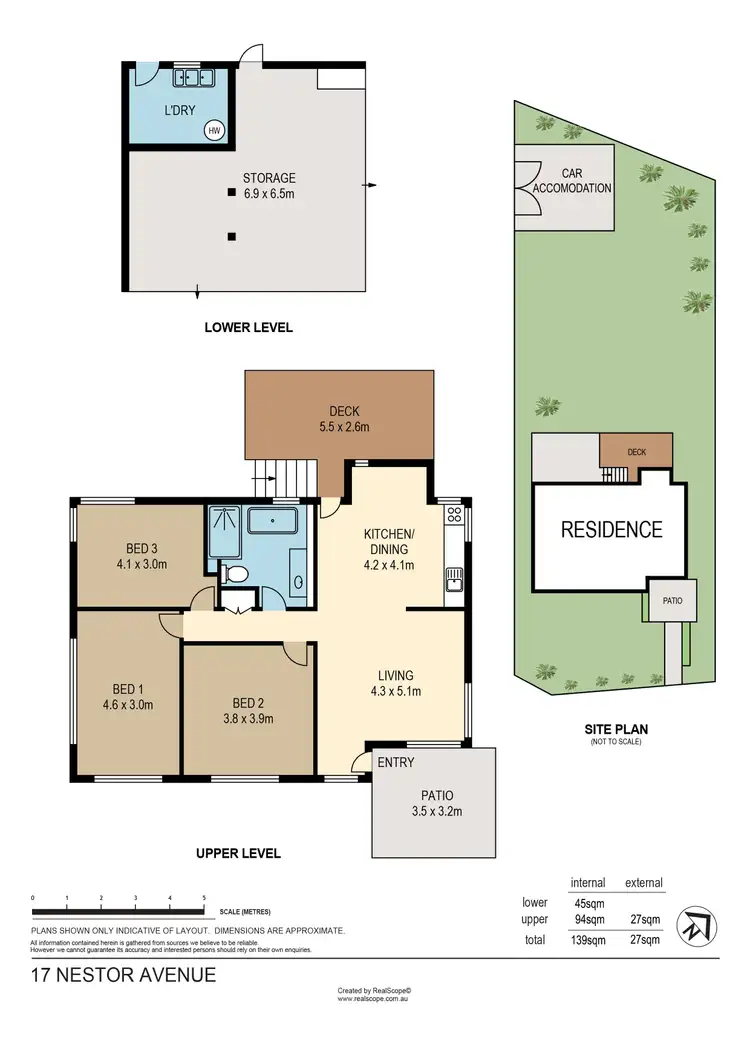 Floorplan of Homely house listing, 17 Nestor Avenue, Bardon QLD 4065